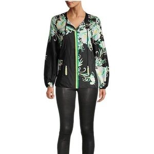 Kobi Halperin
Christine Printed Tie Neck Blouse Just Like New Condition